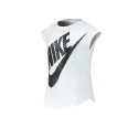 Nike Urban Remera Nike Sin Mangas Jumbo Futura Nia Blanca