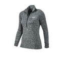 Under Armour Training Remera Under Armour Manga Larga Medio Cierre Tech Twist Mujer Gris