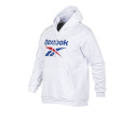 Reebok Moda Buzo Con Capucha Reebok Big Stacked Logo Blanco