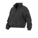 Puma Moda Buzo Medio Cierre Puma Her Relaxed Mujer Negro