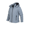 Solo Deportes Moda Campera De Abrigo Con Capucha Nylon Gris