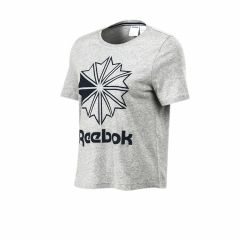 Reebok Urban Remera Reebok Big Logo Mujer Gris