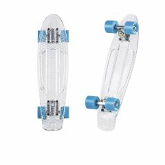 Mini Longboard Gold Transparente