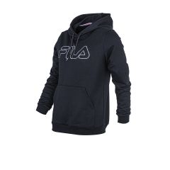 Fila Moda Buzo Con Capucha Fila Batch Mujer Negro