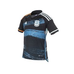 Camiseta De Argentina Adidas Alternativa Niño Niña Negra