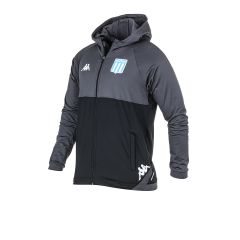 Kappa Futbol Campera De Racing Con Capucha Kappa Salida Gris