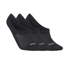 Fila Moda Medias Invisibles Pack X3 Fila Elasic Mujer Negra