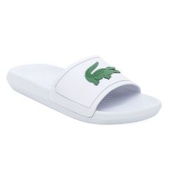Ojotas Lacoste Croco 119 Blanca