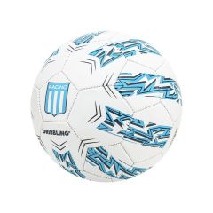 Dribbling Futbol Pelota De Racing DRB Estadios Numero 5 Blanca