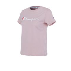 Champion Moda Remera Champion Logo Mujer Rosa