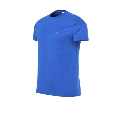 Lacoste Moda Remera Lacoste Lisa Azul 