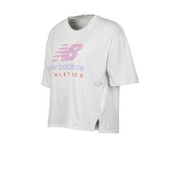 Remera New Balance Athletics Mujer Blanca