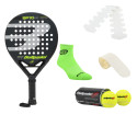 Bullpadel Padel Kit X5 Bullpadel Paleta Medias Pelotas Protector Grip