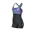 One Step Natacion Malla Enteriza Con Pierna One Step Competicion Mujer Negra