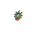 Crocs Moda Pin Crocs Jibbitz Frida Kahlo Lead Verde