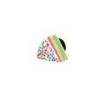 Crocs Moda Pin Crocs Jibbitz Mini 3D Birthdar Blanco
