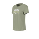 Puma Moda Remera Puma Graphic Varsity Mujer Verde