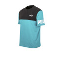 Puma Moda Remera Puma Power Colorblock Negra