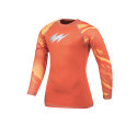 Flash Natacion Remera UV50 Manga Larga Sublimada Flash Summer Nio Naranja