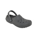 Crocs Moda Zuecos Crocs Classic Lined Clog Niño Niña Gris